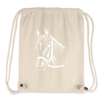 Pferdekopf - Stanley/Stella recycelter Gym Bag - Naturweiß - Vorne