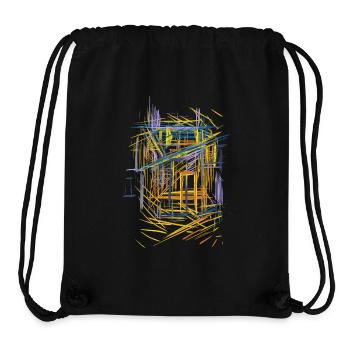 Architektur Skizze - Stanley/Stella recycelter Gym Bag - Schwarz - Vorne
