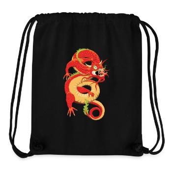 Chinesischer Drache - Stanley/Stella recycelter Gym Bag - Schwarz - Vorne
