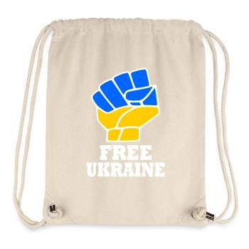 Free ukraine - Stanley/Stella recycelter Gym Bag - Naturweiß - Vorne