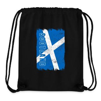 Scotland National Flag - Stanley/Stella Recycled Gym Bag - black - Front