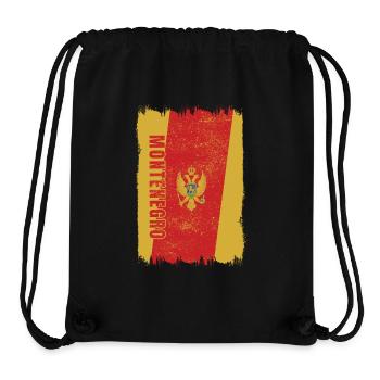 Montenegro Flagge - Stanley/Stella recycelter Gym Bag - Schwarz - Vorne