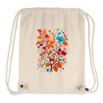 Blumen mit Nüsse - Stanley/Stella recycelter Gym Bag - Naturweiß - Vorne