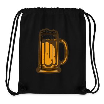 Ambiance de bière - Sac à cordon recyclé Stanley/Stella - noir - Devant