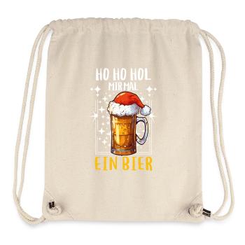 Weihnachten Bier Weihnachtsbier Prost Lustig Humor - Stanley/Stella recycelter Gym Bag - Naturweiß - Vorne