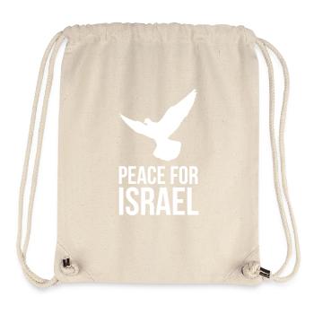 PEACE FOR ISRAEL with dove of peace - Stanley/Stella Recycled Gym Bag - natural - Front