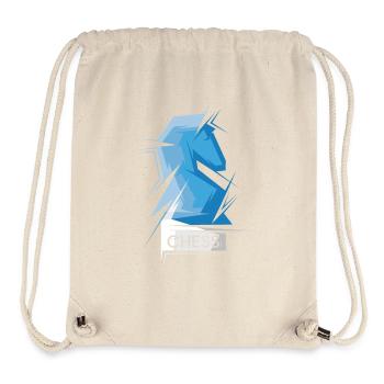Schach Pferd Origami abstrakt Symbol Illustration - Stanley/Stella recycelter Gym Bag - Naturweiß - Vorne