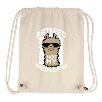 Nicht mein Prob Lama Ruhestand Prob-Llama im Ruhestand - Stanley/Stella recycelter Gym Bag - Naturweiß - Vorne