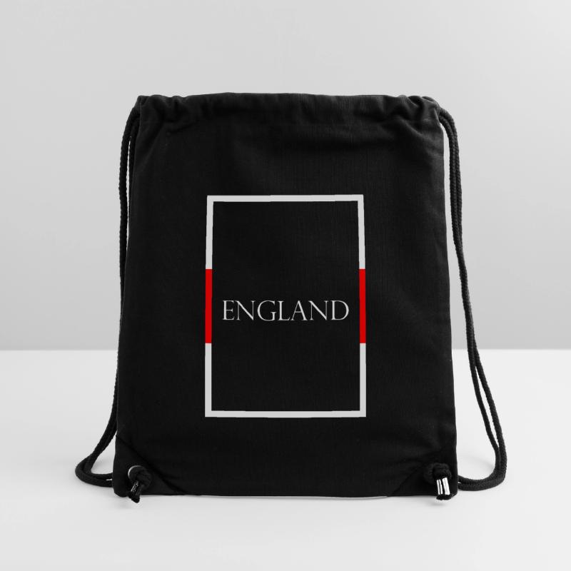 Angleterre, Royaume-Uni, Lettrage de déclaration avec drapeau Sac à cordon recyclé Stanley/Stella