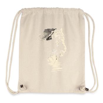 Tiger Wildcat Jungle - Stanley/Stella Recycled Gym Bag - natural - Front