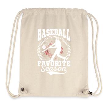 Le baseball est mon amateur de softball préféré - Sac à cordon recyclé Stanley/Stella - blanc naturel - Devant