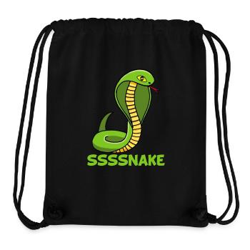 Serpent manga - Sac à cordon recyclé Stanley/Stella - noir - Devant