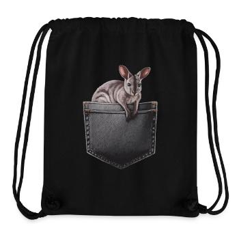 Wallaby - Stanley/Stella recycelter Gym Bag - Schwarz - Vorne