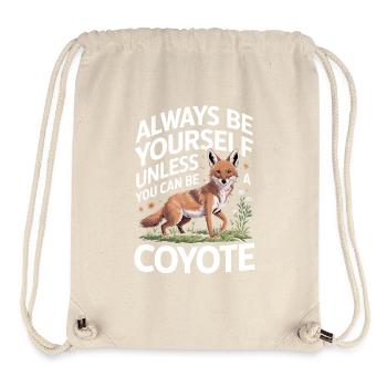 Coyote Animal Funny - Stanley/Stella Recycled Gym Bag - natural - Front