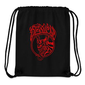 Roter Dämon – Höllische Strichzeichnung Illustration - Stanley/Stella recycelter Gym Bag - Schwarz - Vorne