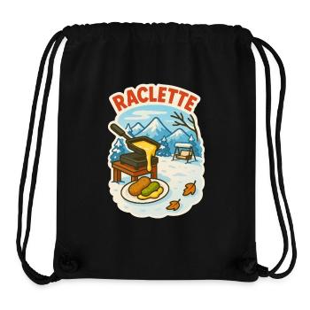 Raclette motive - Stanley/Stella recycelter Gym Bag - Schwarz - Vorne