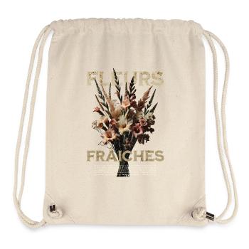 Vintage Botanical Flower Arrangement - Stanley/Stella Recycled Gym Bag - natural - Front