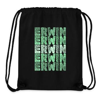 Erwin - Stanley/Stella recycelter Gym Bag - Schwarz - Vorne