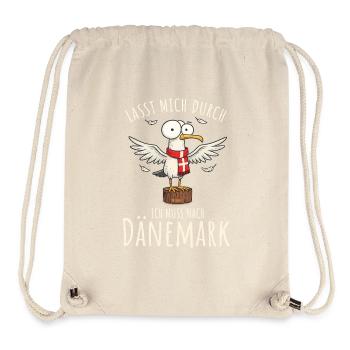 Lasst mich durch ich muss nach Dänemark - Stanley/Stella recycelter Gym Bag - Naturweiß - Vorne