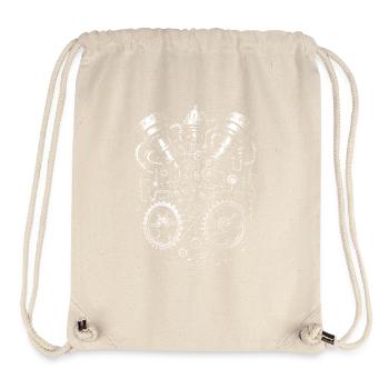 Steampunk Coeur Engrenage - Sac à cordon recyclé Stanley/Stella - blanc naturel - Devant
