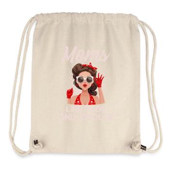 Coole Mama Retro Vintage Motiv 50er 60er Jahre - Stanley/Stella recycelter Gym Bag - Naturweiß - Vorne