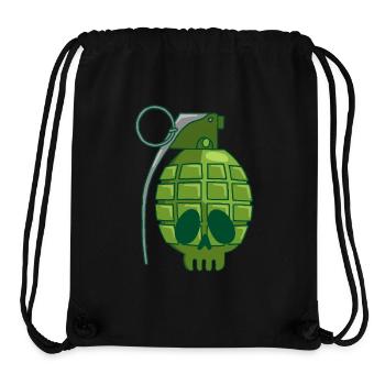 Granatapfelschädel - Stanley/Stella recycelter Gym Bag - Schwarz - Vorne