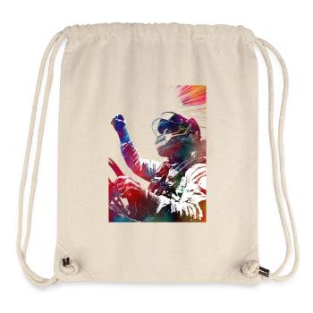 Course automobile #racing #sport - Sac à cordon recyclé Stanley/Stella - blanc naturel - Devant