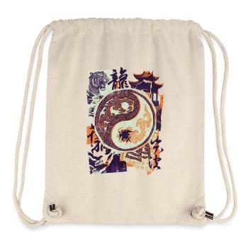 Yin And Yang Chinese Tiger - Stanley/Stella Recycled Gym Bag - natural - Front