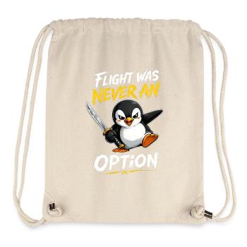 Flight Was Never An Option Penguin Brave Knife - Stanley/Stella Recycled Gym Bag - natural - Front