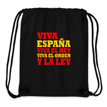 viva españa viva el rey viva el orden y la ley - Stanley/Stella recycelter Gym Bag - Schwarz - Vorne