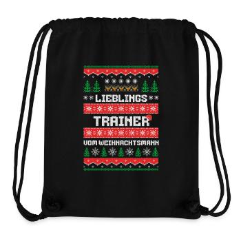 Lieblings Trainer des Weihnachtsmanns - Stanley/Stella recycelter Gym Bag - Schwarz - Vorne