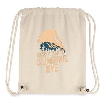 Klettern Freeclimbing felsklettern Spruch - Stanley/Stella recycelter Gym Bag - Naturweiß - Vorne