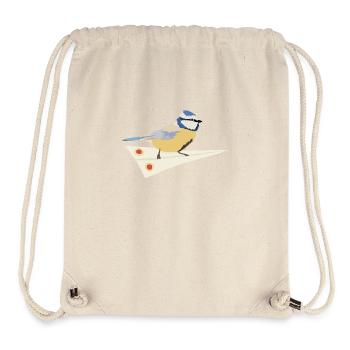 Blaumeise Papierflieger - Stanley/Stella recycelter Gym Bag - Naturweiß - Vorne