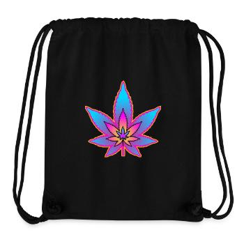 Cannabisblatt - Hanfblatt - Marihuana - Stanley/Stella recycelter Gym Bag - Schwarz - Vorne