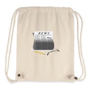 Zeitung - Stanley/Stella recycelter Gym Bag - Naturweiß - Vorne