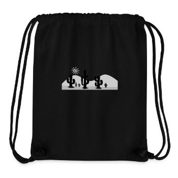 Kaktus Wüste - Stanley/Stella recycelter Gym Bag - Schwarz - Vorne
