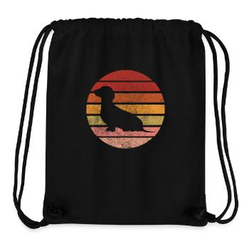 Dackel Dackelfreund Dackelliebe Hundemensch - Stanley/Stella recycelter Gym Bag - Schwarz - Vorne