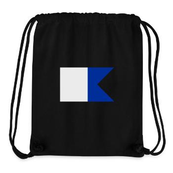 Alfa flag - Tauchflagge - Stanley/Stella recycelter Gym Bag - Schwarz - Vorne