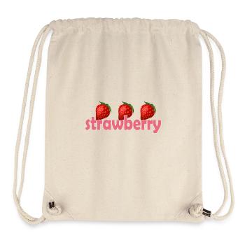 Fraise - Sac à cordon recyclé Stanley/Stella - blanc naturel - Devant