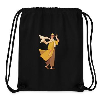 Zeichen gelb - Stanley/Stella recycelter Gym Bag - Schwarz - Vorne