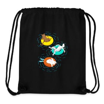 Chill Out - Stanley/Stella recycelter Gym Bag - Schwarz - Vorne