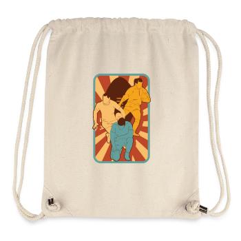 Rugby Player Vintage Rugby Game Gift Sport - Stanley/Stella Recycled Gym Bag - natural - Front