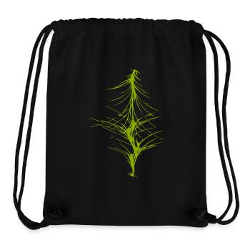 Abstraktes Bild / grün / Muster / Linie - Stanley/Stella recycelter Gym Bag - Schwarz - Vorne