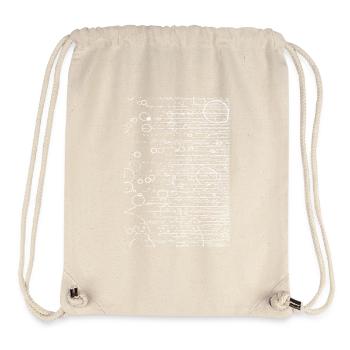 Abstraktes Design - Stanley/Stella recycelter Gym Bag - Naturweiß - Vorne