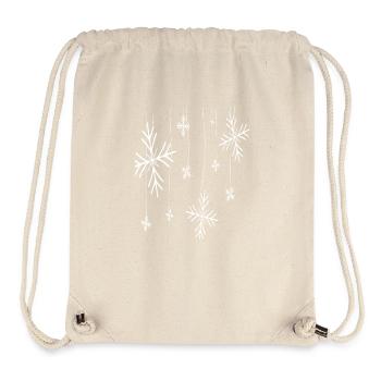 Schneeflocken - Stanley/Stella recycelter Gym Bag - Naturweiß - Vorne
