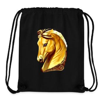 yellow fjord horse - Stanley/Stella Recycled Gym Bag - black - Front