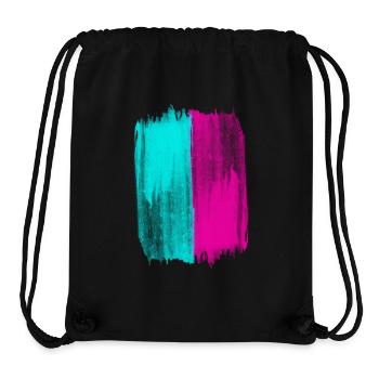 Pink And Turquoise Trend Colors Acrylic Paint - Stanley/Stella Recycled Gym Bag - black - Front