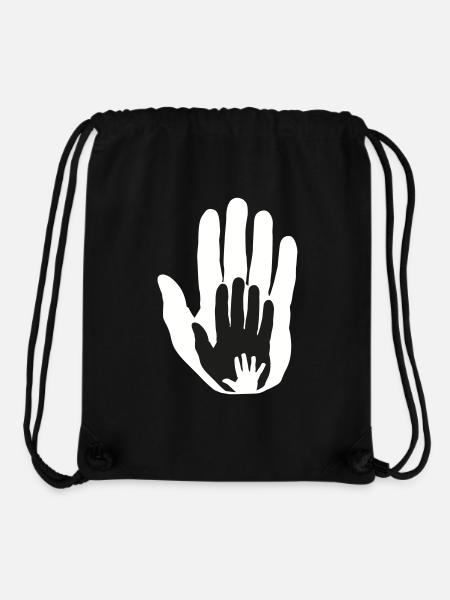 Baby Hand in Hand - Stanley/Stella recycelter Gym Bag - Schwarz