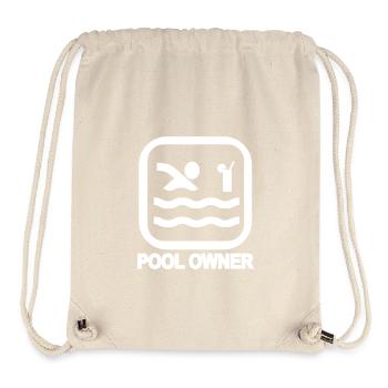 Pool Owner - T-Shirt Design in Weiß - Stanley/Stella recycelter Gym Bag - Naturweiß - Vorne