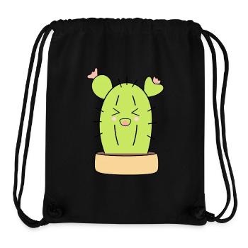 laughing cactus - Stanley/Stella Recycled Gym Bag - black - Front